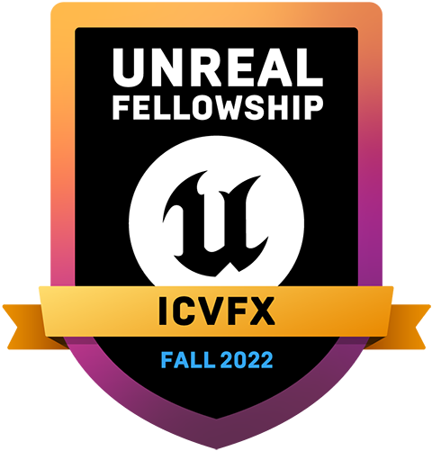Certification Badge for Unreal Fellowship: ICVFX