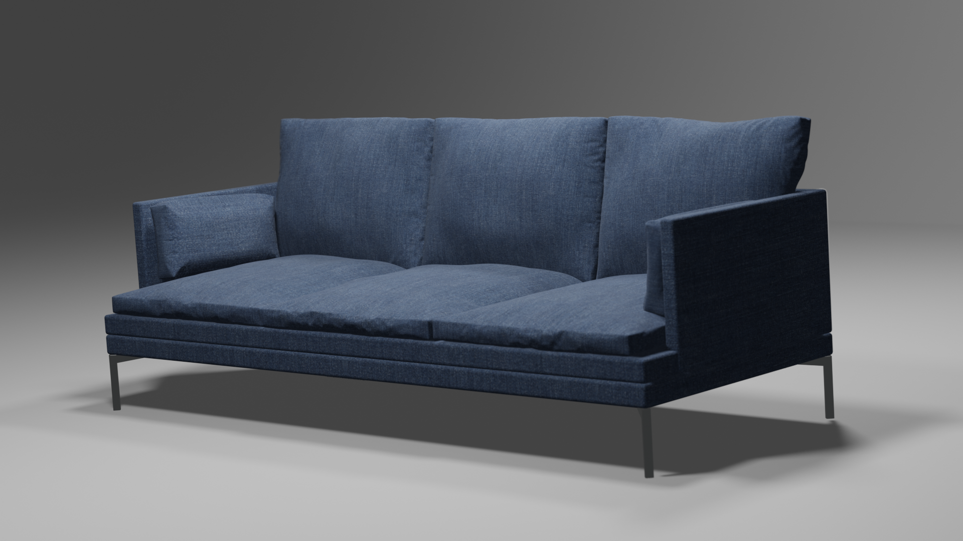 blender - Zanotta Williams Sofa - Denim