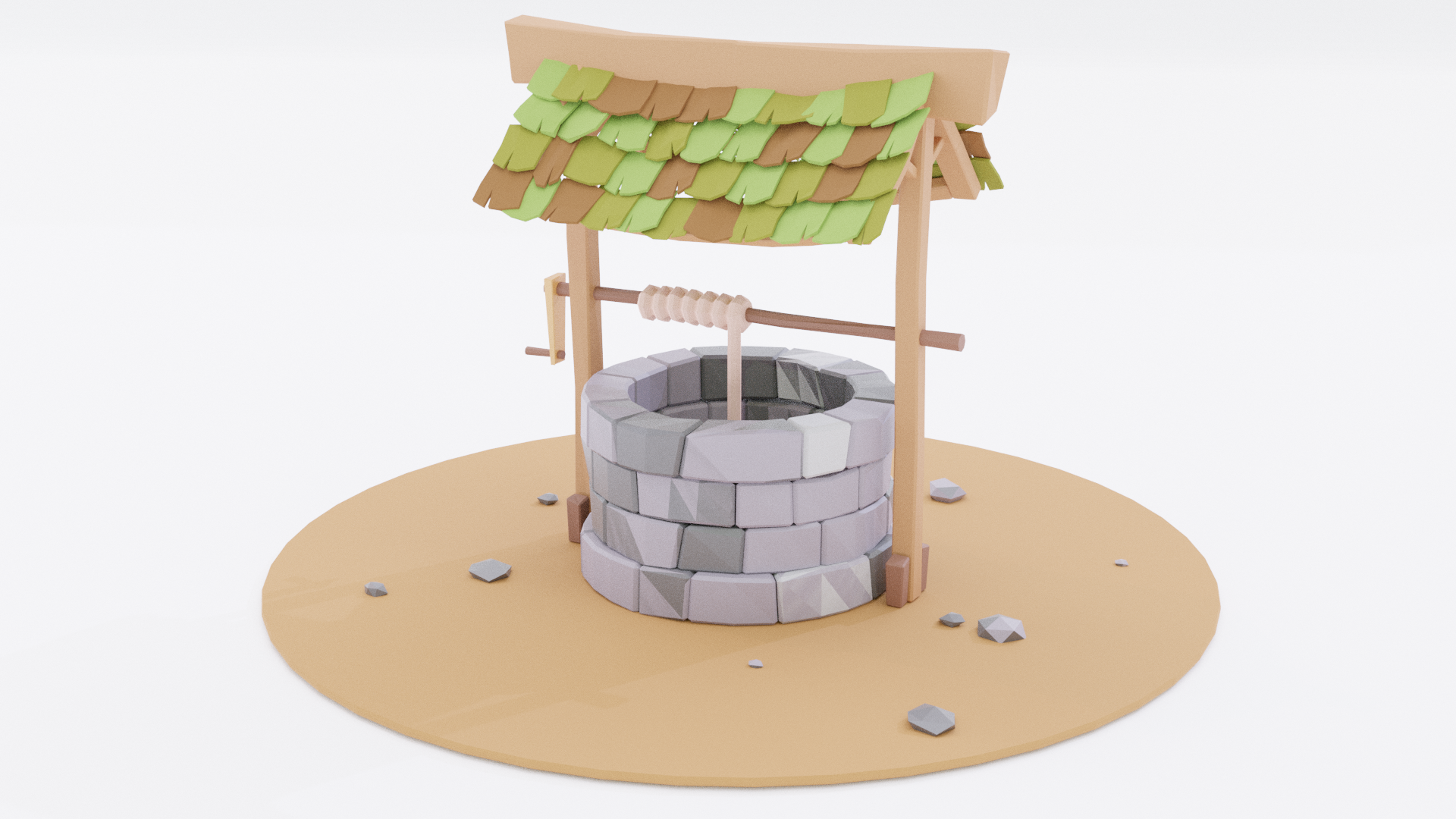 blender - Low Poly Well