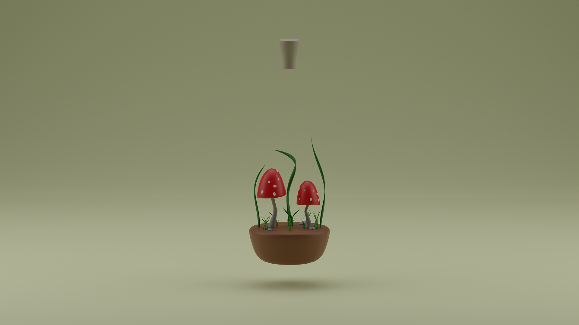 blender - Mushrooms in a Bottle