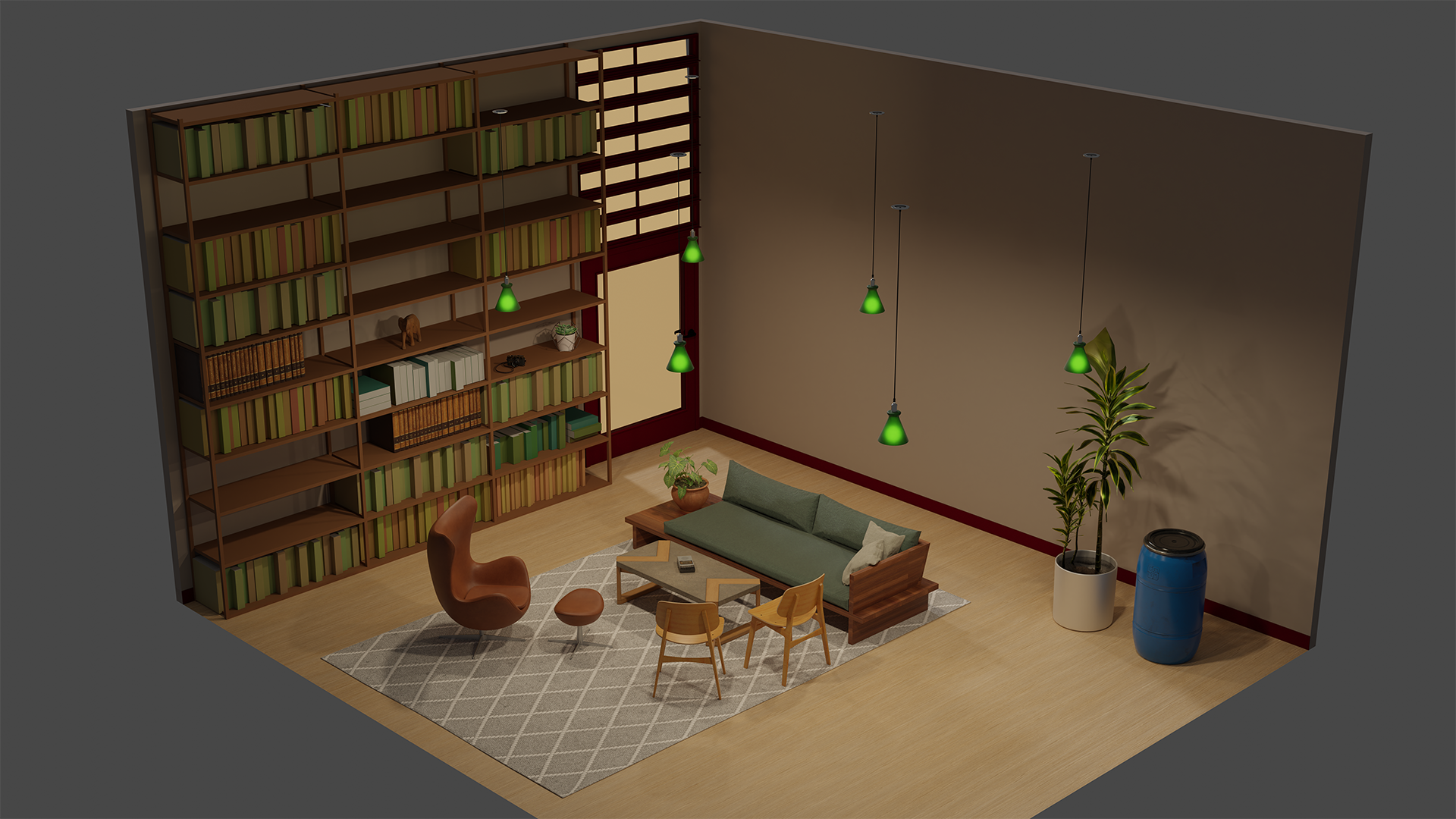 blender - Isometric Doctors Office