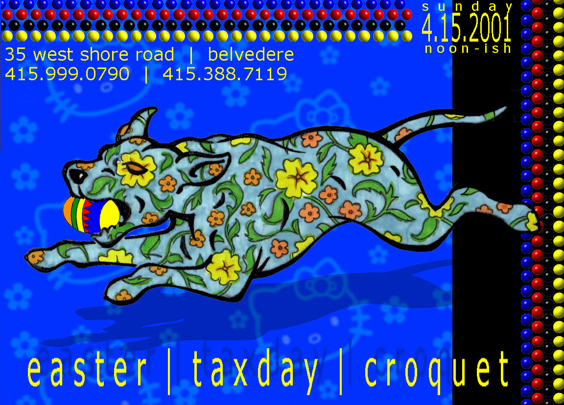 croquet party flyer