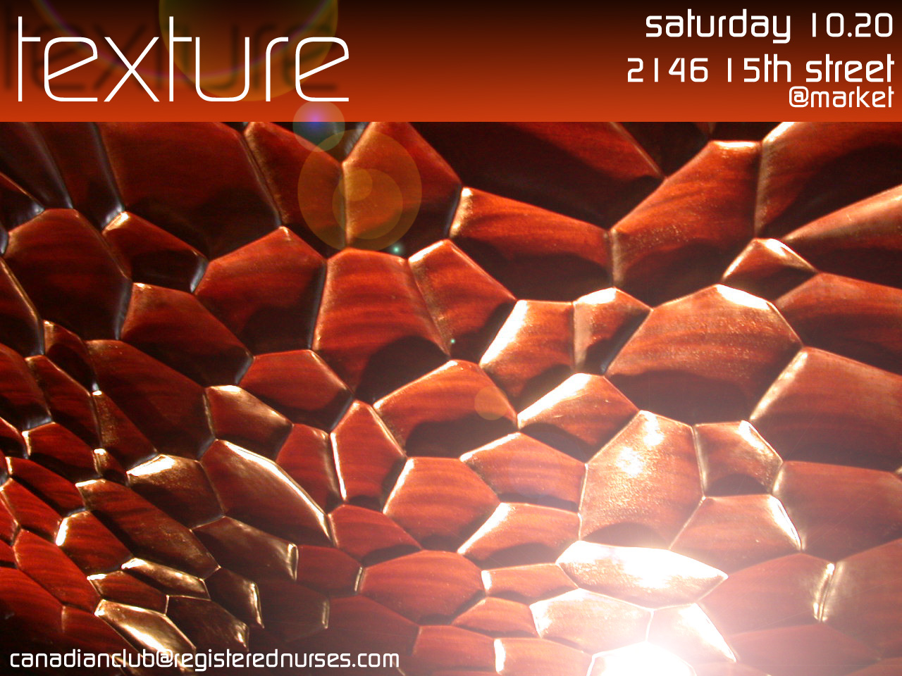 texture party flyer