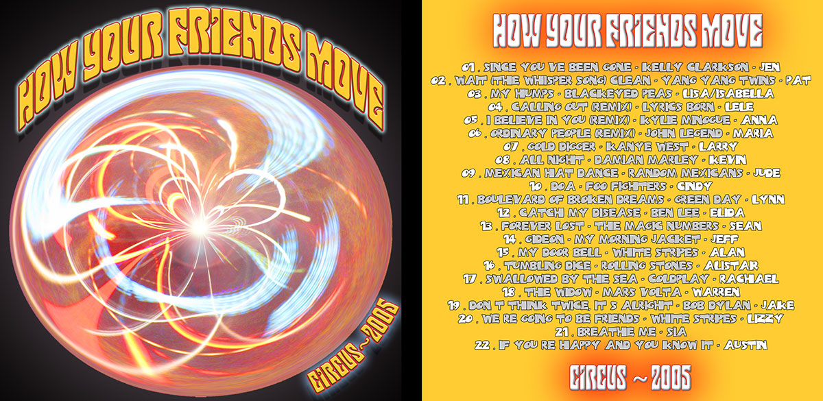 liner notes - how your friends move 2005