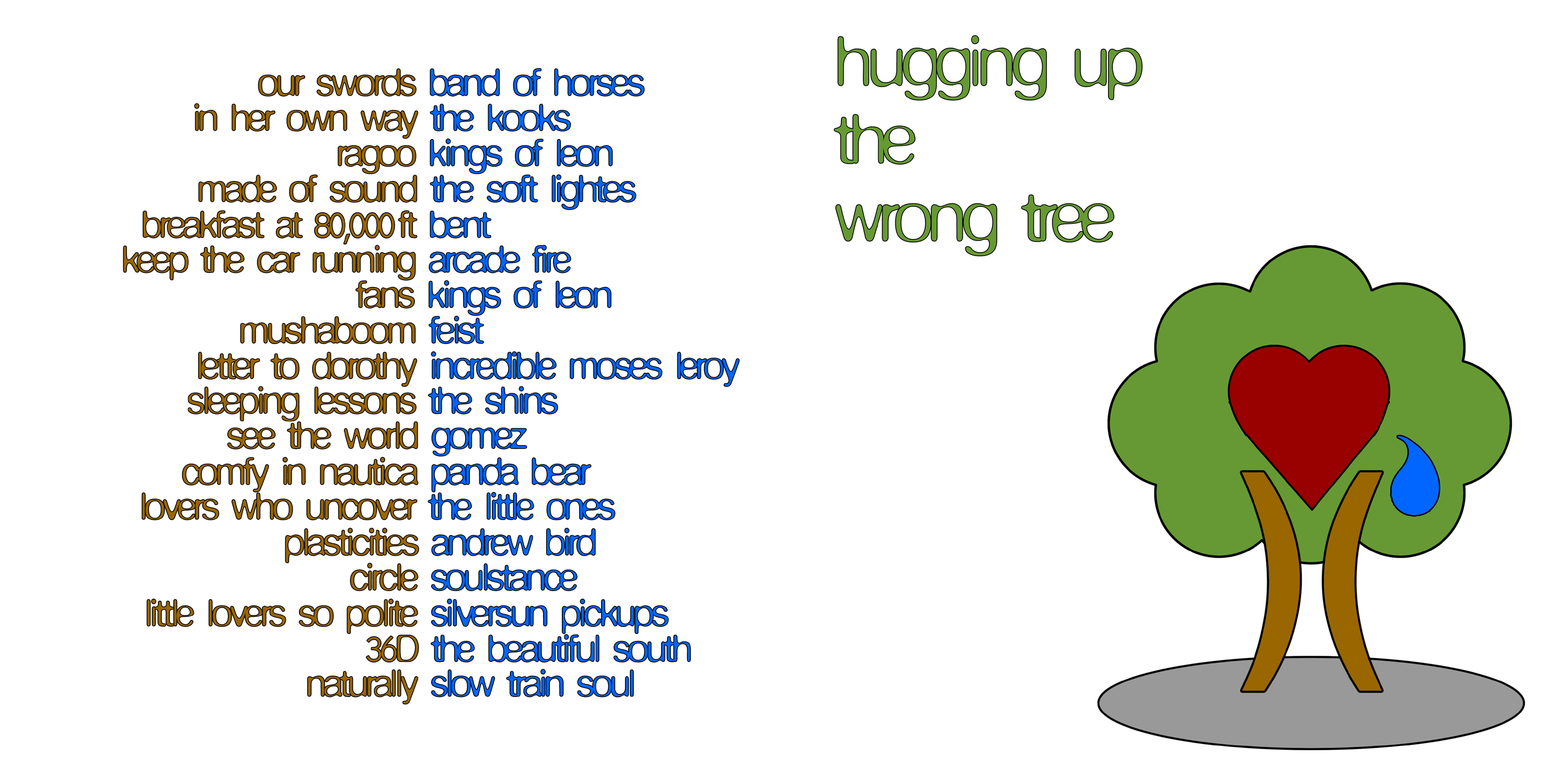 liner notes - hugging up the wrong tree (burning man 2007)