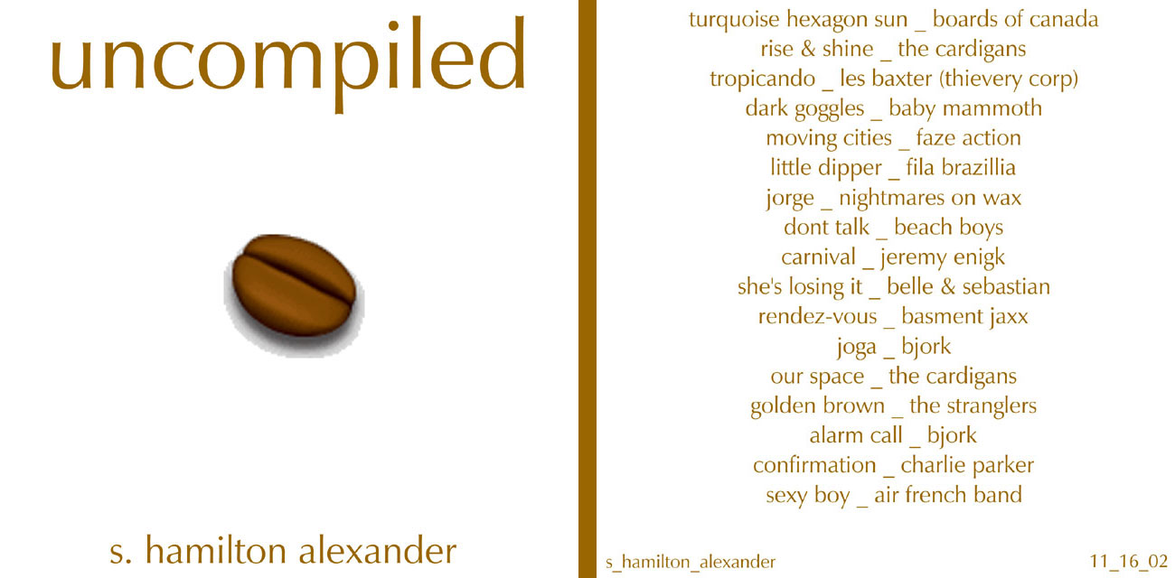 liner notes - uncompiled