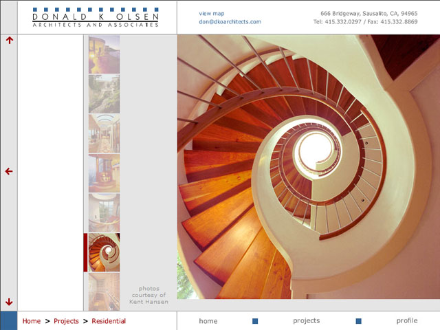 web development (pre-2007) - edgehill productions - client: dko architects